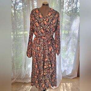 Floral Long Sleeve Dress